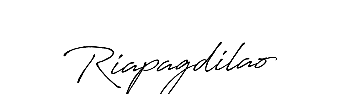 Also we have Riapagdilao name is the best signature style. Create professional handwritten signature collection using Antro_Vectra_Bolder autograph style. Riapagdilao signature style 7 images and pictures png