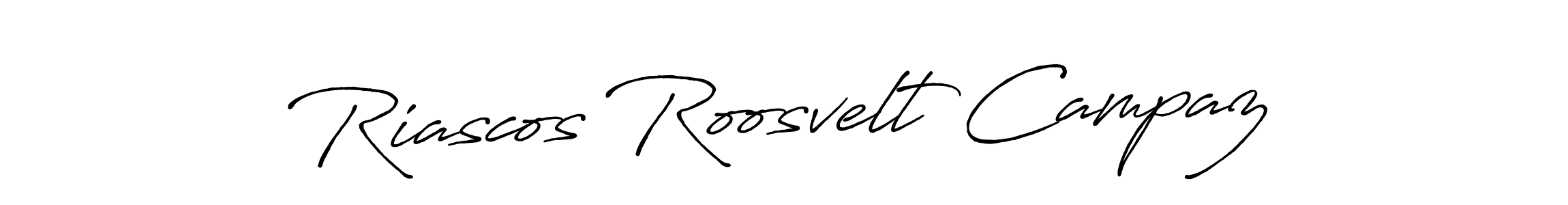 Use a signature maker to create a handwritten signature online. With this signature software, you can design (Antro_Vectra_Bolder) your own signature for name Riascos Roosvelt Campaz. Riascos Roosvelt Campaz signature style 7 images and pictures png