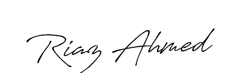 It looks lik you need a new signature style for name Riaz Ahmed. Design unique handwritten (Antro_Vectra_Bolder) signature with our free signature maker in just a few clicks. Riaz Ahmed signature style 7 images and pictures png