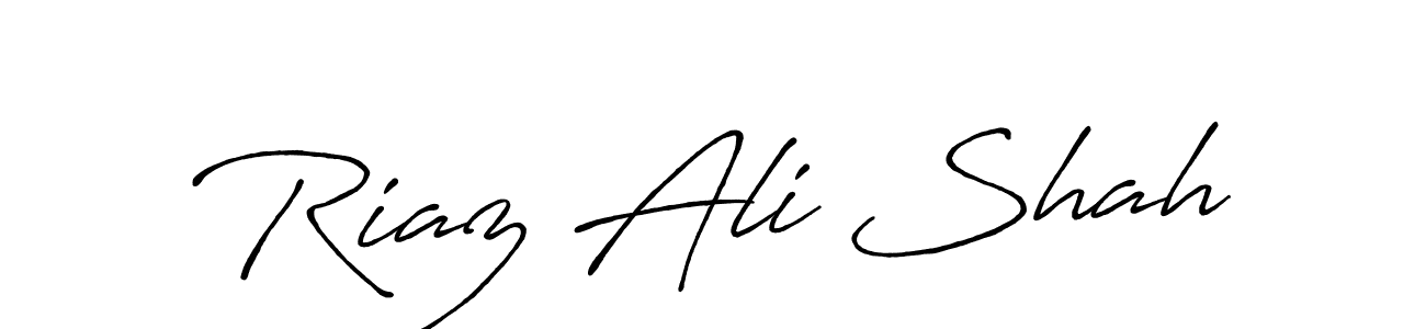 Also we have Riaz Ali Shah name is the best signature style. Create professional handwritten signature collection using Antro_Vectra_Bolder autograph style. Riaz Ali Shah signature style 7 images and pictures png