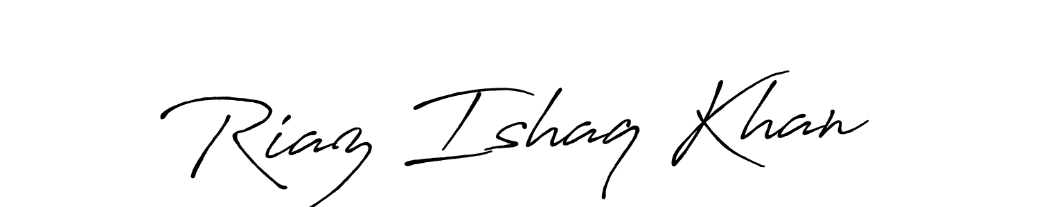 How to make Riaz Ishaq Khan signature? Antro_Vectra_Bolder is a professional autograph style. Create handwritten signature for Riaz Ishaq Khan name. Riaz Ishaq Khan signature style 7 images and pictures png