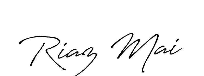 How to make Riaz Mai signature? Antro_Vectra_Bolder is a professional autograph style. Create handwritten signature for Riaz Mai name. Riaz Mai signature style 7 images and pictures png