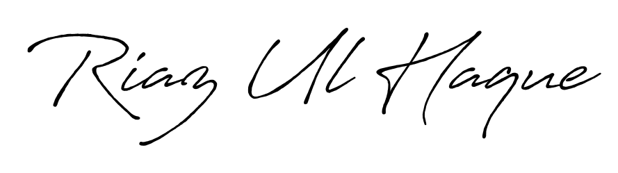 Design your own signature with our free online signature maker. With this signature software, you can create a handwritten (Antro_Vectra_Bolder) signature for name Riaz Ul Haque. Riaz Ul Haque signature style 7 images and pictures png