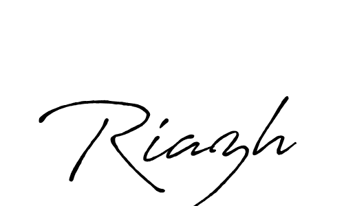 Design your own signature with our free online signature maker. With this signature software, you can create a handwritten (Antro_Vectra_Bolder) signature for name Riazh. Riazh signature style 7 images and pictures png