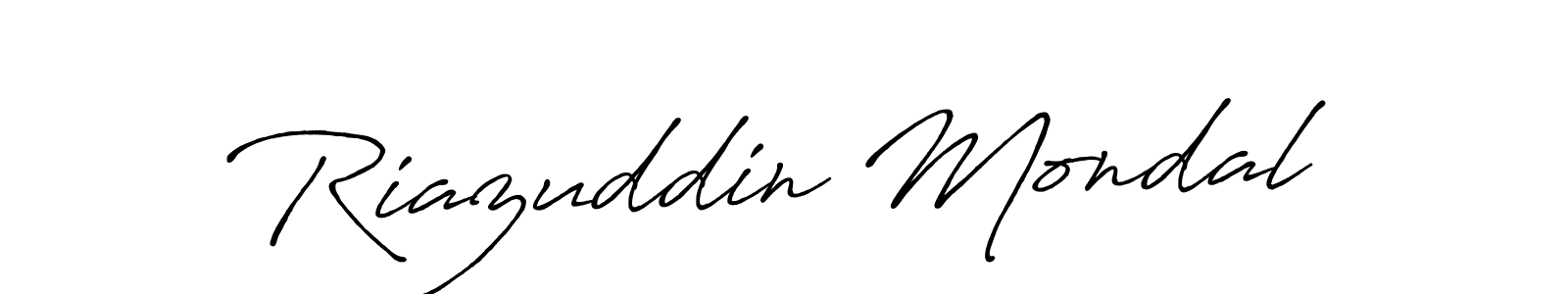 It looks lik you need a new signature style for name Riazuddin Mondal. Design unique handwritten (Antro_Vectra_Bolder) signature with our free signature maker in just a few clicks. Riazuddin Mondal signature style 7 images and pictures png