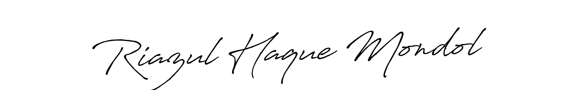The best way (Antro_Vectra_Bolder) to make a short signature is to pick only two or three words in your name. The name Riazul Haque Mondol include a total of six letters. For converting this name. Riazul Haque Mondol signature style 7 images and pictures png