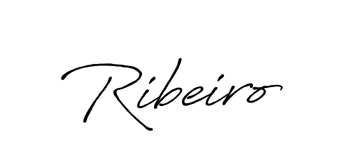 Create a beautiful signature design for name Ribeiro. With this signature (Antro_Vectra_Bolder) fonts, you can make a handwritten signature for free. Ribeiro signature style 7 images and pictures png