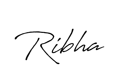 How to make Ribha signature? Antro_Vectra_Bolder is a professional autograph style. Create handwritten signature for Ribha name. Ribha signature style 7 images and pictures png