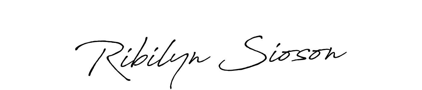 How to make Ribilyn Sioson signature? Antro_Vectra_Bolder is a professional autograph style. Create handwritten signature for Ribilyn Sioson name. Ribilyn Sioson signature style 7 images and pictures png