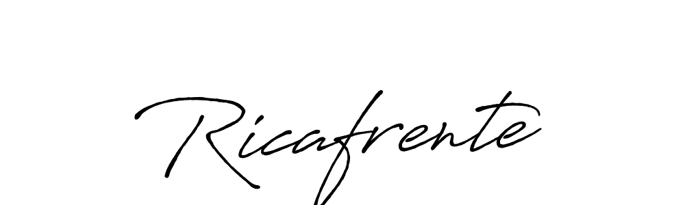 Antro_Vectra_Bolder is a professional signature style that is perfect for those who want to add a touch of class to their signature. It is also a great choice for those who want to make their signature more unique. Get Ricafrente name to fancy signature for free. Ricafrente signature style 7 images and pictures png