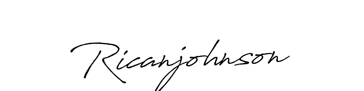 Design your own signature with our free online signature maker. With this signature software, you can create a handwritten (Antro_Vectra_Bolder) signature for name Ricanjohnson. Ricanjohnson signature style 7 images and pictures png