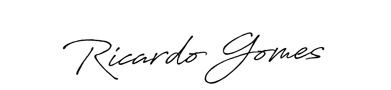 Make a beautiful signature design for name Ricardo Gomes. Use this online signature maker to create a handwritten signature for free. Ricardo Gomes signature style 7 images and pictures png