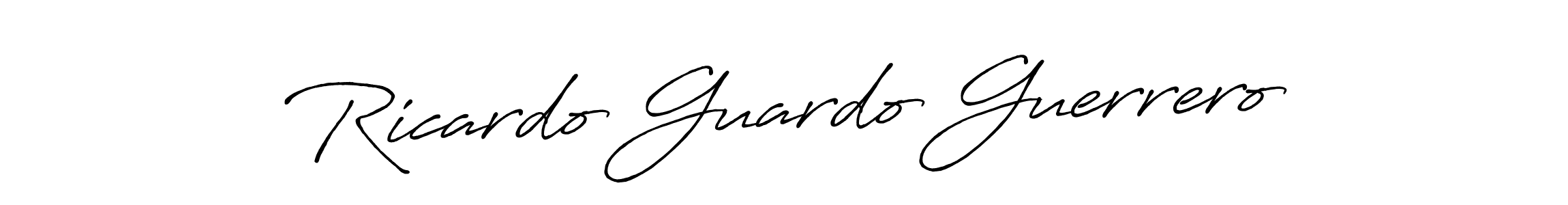 Design your own signature with our free online signature maker. With this signature software, you can create a handwritten (Antro_Vectra_Bolder) signature for name Ricardo Guardo Guerrero. Ricardo Guardo Guerrero signature style 7 images and pictures png
