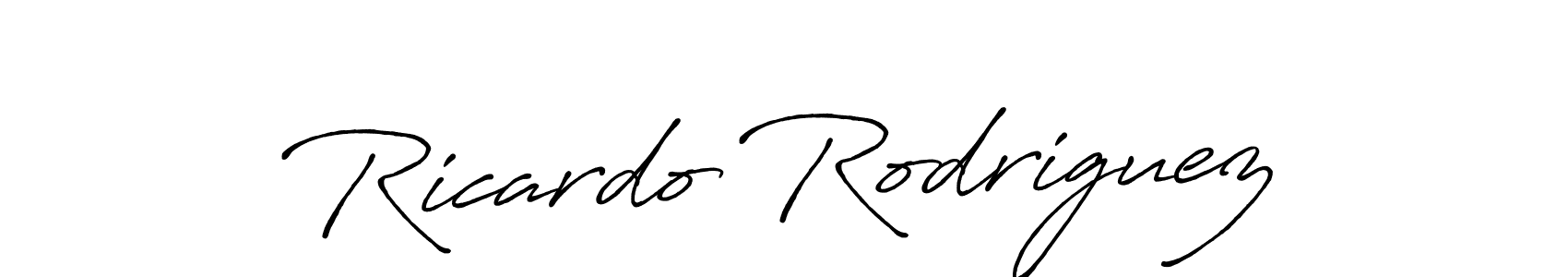 Ricardo Rodriguez stylish signature style. Best Handwritten Sign (Antro_Vectra_Bolder) for my name. Handwritten Signature Collection Ideas for my name Ricardo Rodriguez. Ricardo Rodriguez signature style 7 images and pictures png