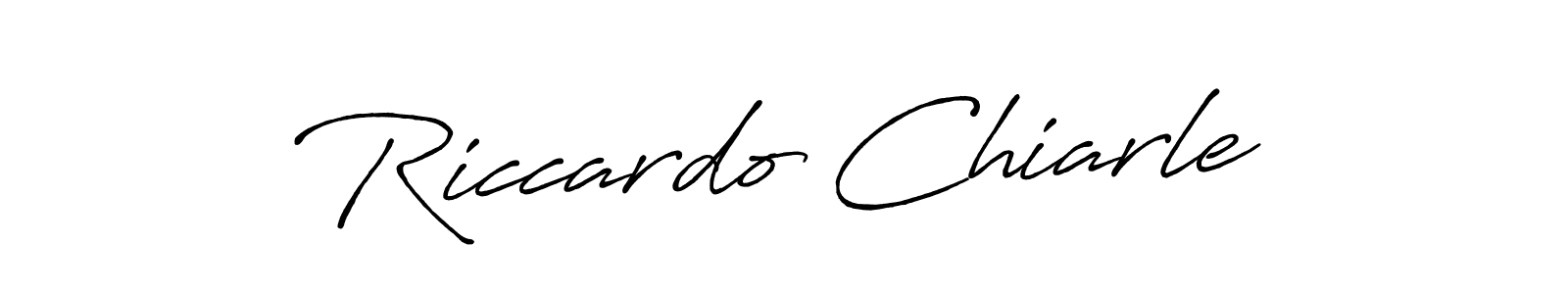 Riccardo Chiarle stylish signature style. Best Handwritten Sign (Antro_Vectra_Bolder) for my name. Handwritten Signature Collection Ideas for my name Riccardo Chiarle. Riccardo Chiarle signature style 7 images and pictures png