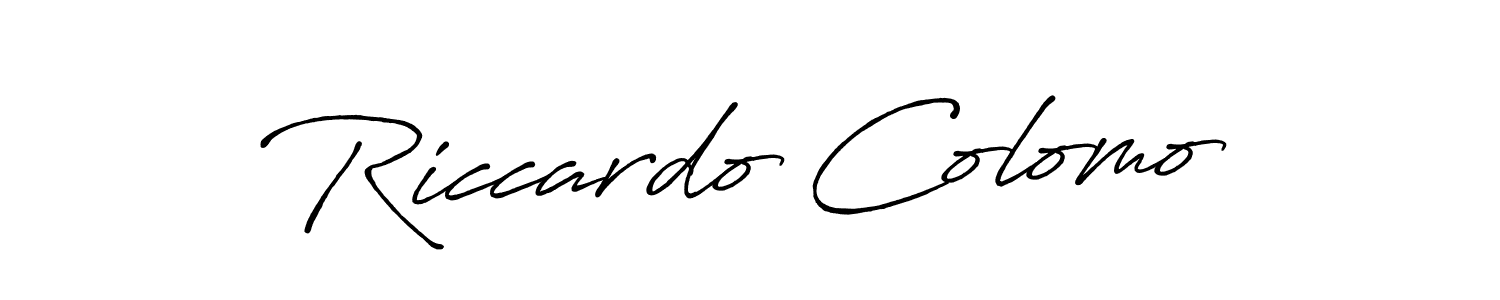 How to Draw Riccardo Colomo signature style? Antro_Vectra_Bolder is a latest design signature styles for name Riccardo Colomo. Riccardo Colomo signature style 7 images and pictures png