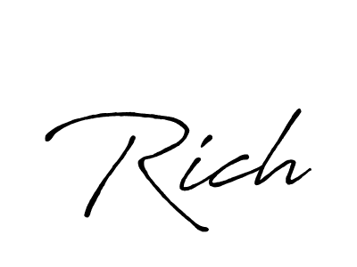 This is the best signature style for the Rich name. Also you like these signature font (Antro_Vectra_Bolder). Mix name signature. Rich signature style 7 images and pictures png