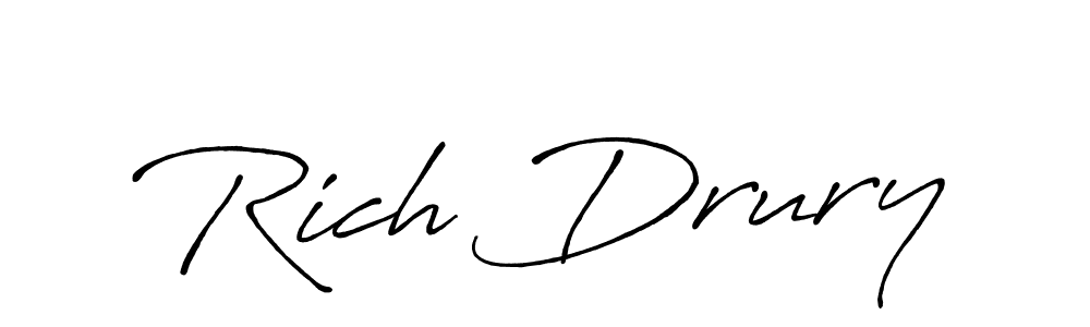 Make a short Rich Drury signature style. Manage your documents anywhere anytime using Antro_Vectra_Bolder. Create and add eSignatures, submit forms, share and send files easily. Rich Drury signature style 7 images and pictures png