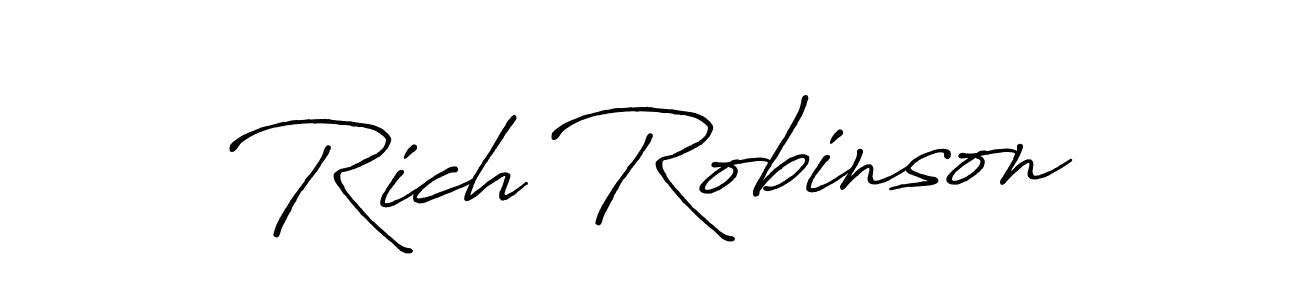 Also You can easily find your signature by using the search form. We will create Rich Robinson name handwritten signature images for you free of cost using Antro_Vectra_Bolder sign style. Rich Robinson signature style 7 images and pictures png