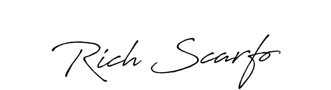 Make a beautiful signature design for name Rich Scarfo. Use this online signature maker to create a handwritten signature for free. Rich Scarfo signature style 7 images and pictures png