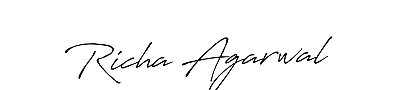 Make a short Richa Agarwal signature style. Manage your documents anywhere anytime using Antro_Vectra_Bolder. Create and add eSignatures, submit forms, share and send files easily. Richa Agarwal signature style 7 images and pictures png