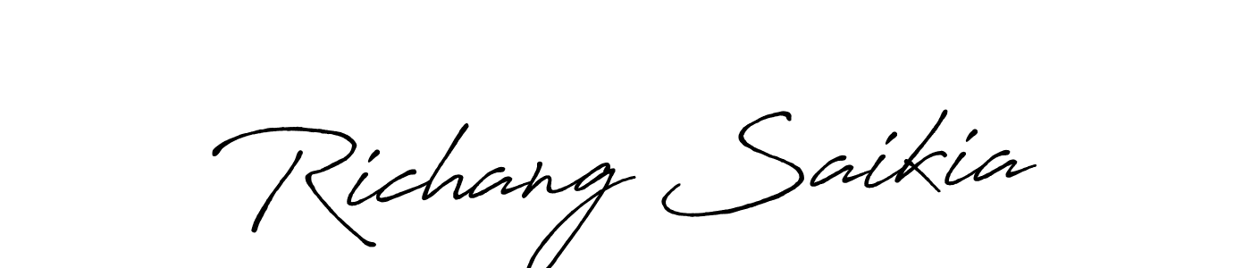 You can use this online signature creator to create a handwritten signature for the name Richang Saikia. This is the best online autograph maker. Richang Saikia signature style 7 images and pictures png