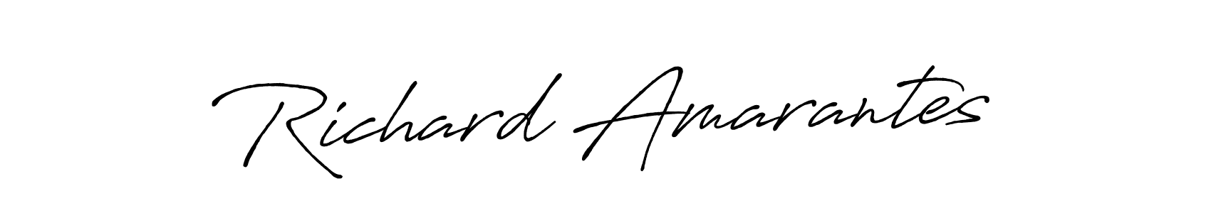 Make a short Richard Amarantes signature style. Manage your documents anywhere anytime using Antro_Vectra_Bolder. Create and add eSignatures, submit forms, share and send files easily. Richard Amarantes signature style 7 images and pictures png