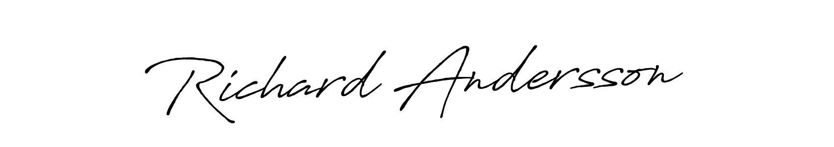 You should practise on your own different ways (Antro_Vectra_Bolder) to write your name (Richard Andersson) in signature. don't let someone else do it for you. Richard Andersson signature style 7 images and pictures png