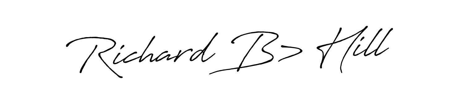 if you are searching for the best signature style for your name Richard B> Hill. so please give up your signature search. here we have designed multiple signature styles  using Antro_Vectra_Bolder. Richard B> Hill signature style 7 images and pictures png