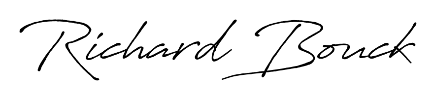 A modern signature idea for name Richard Bouck using Antro_Vectra_Bolder font. Clean strokes and elegant curves make it stand out instantly. Richard Bouck signature style 7 images and pictures png