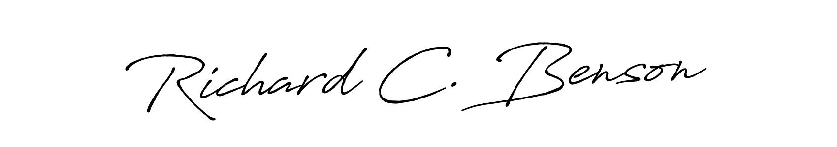 Similarly Antro_Vectra_Bolder is the best handwritten signature design. Signature creator online .You can use it as an online autograph creator for name Richard C. Benson. Richard C. Benson signature style 7 images and pictures png