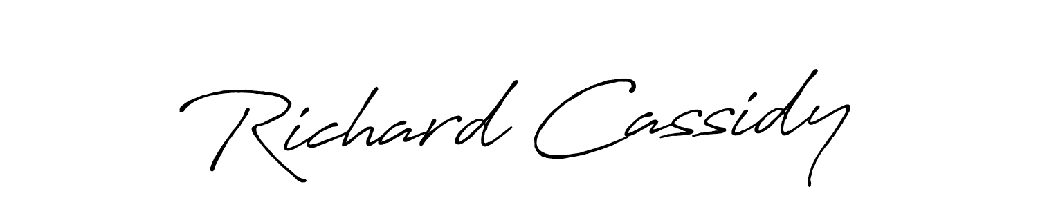 Once you've used our free online signature maker to create your best signature Antro_Vectra_Bolder style, it's time to enjoy all of the benefits that Richard Cassidy name signing documents. Richard Cassidy signature style 7 images and pictures png