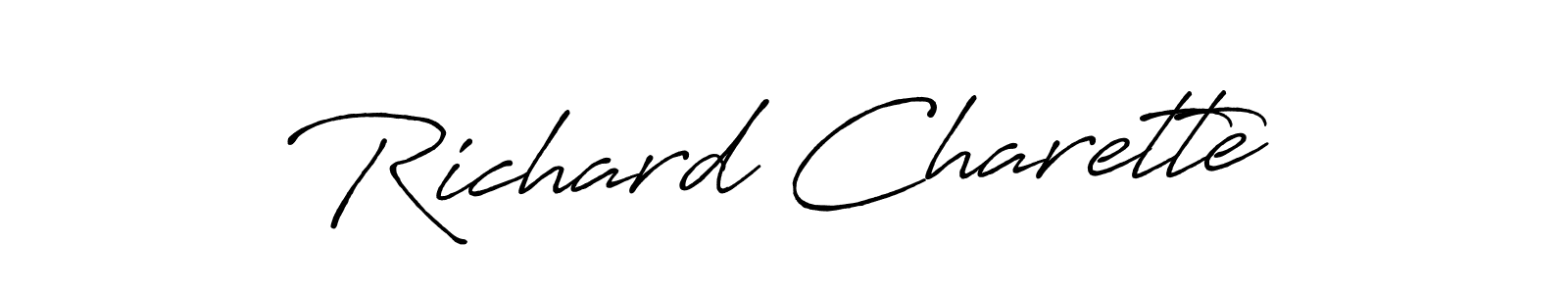 Antro_Vectra_Bolder is a professional signature style that is perfect for those who want to add a touch of class to their signature. It is also a great choice for those who want to make their signature more unique. Get Richard Charette name to fancy signature for free. Richard Charette signature style 7 images and pictures png