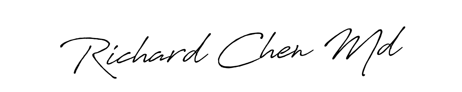 The best way (Antro_Vectra_Bolder) to make a short signature is to pick only two or three words in your name. The name Richard Chen Md include a total of six letters. For converting this name. Richard Chen Md signature style 7 images and pictures png