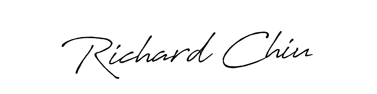 Also You can easily find your signature by using the search form. We will create Richard Chiu name handwritten signature images for you free of cost using Antro_Vectra_Bolder sign style. Richard Chiu signature style 7 images and pictures png