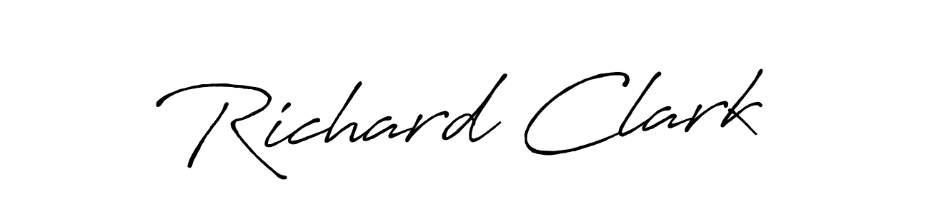 Richard Clark stylish signature style. Best Handwritten Sign (Antro_Vectra_Bolder) for my name. Handwritten Signature Collection Ideas for my name Richard Clark. Richard Clark signature style 7 images and pictures png