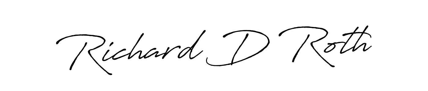 Antro_Vectra_Bolder is a professional signature style that is perfect for those who want to add a touch of class to their signature. It is also a great choice for those who want to make their signature more unique. Get Richard D Roth name to fancy signature for free. Richard D Roth signature style 7 images and pictures png