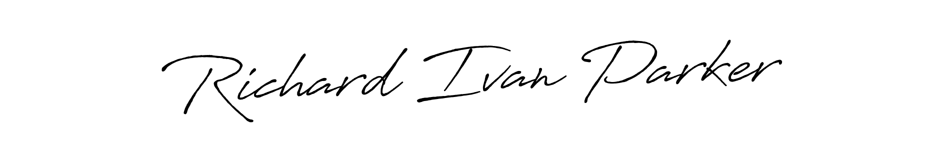 Similarly Antro_Vectra_Bolder is the best handwritten signature design. Signature creator online .You can use it as an online autograph creator for name Richard Ivan Parker. Richard Ivan Parker signature style 7 images and pictures png