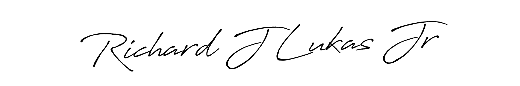It looks lik you need a new signature style for name Richard J Lukas Jr. Design unique handwritten (Antro_Vectra_Bolder) signature with our free signature maker in just a few clicks. Richard J Lukas Jr signature style 7 images and pictures png