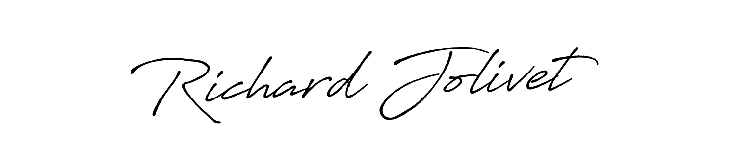 Make a short Richard Jolivet signature style. Manage your documents anywhere anytime using Antro_Vectra_Bolder. Create and add eSignatures, submit forms, share and send files easily. Richard Jolivet signature style 7 images and pictures png