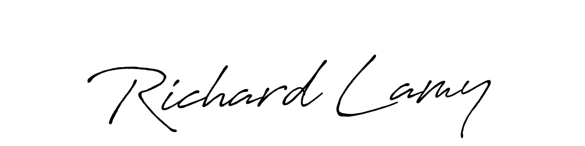 It looks lik you need a new signature style for name Richard Lamy. Design unique handwritten (Antro_Vectra_Bolder) signature with our free signature maker in just a few clicks. Richard Lamy signature style 7 images and pictures png