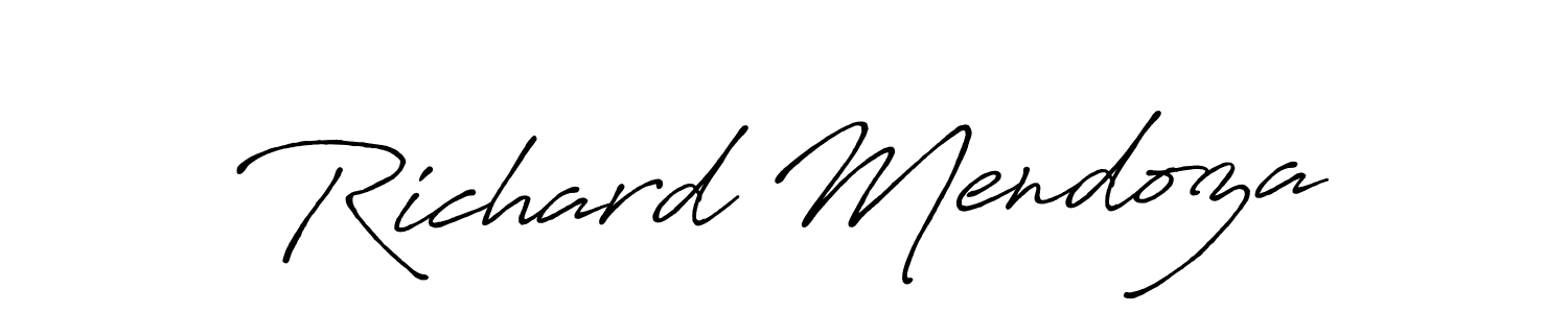 Also we have Richard Mendoza name is the best signature style. Create professional handwritten signature collection using Antro_Vectra_Bolder autograph style. Richard Mendoza signature style 7 images and pictures png