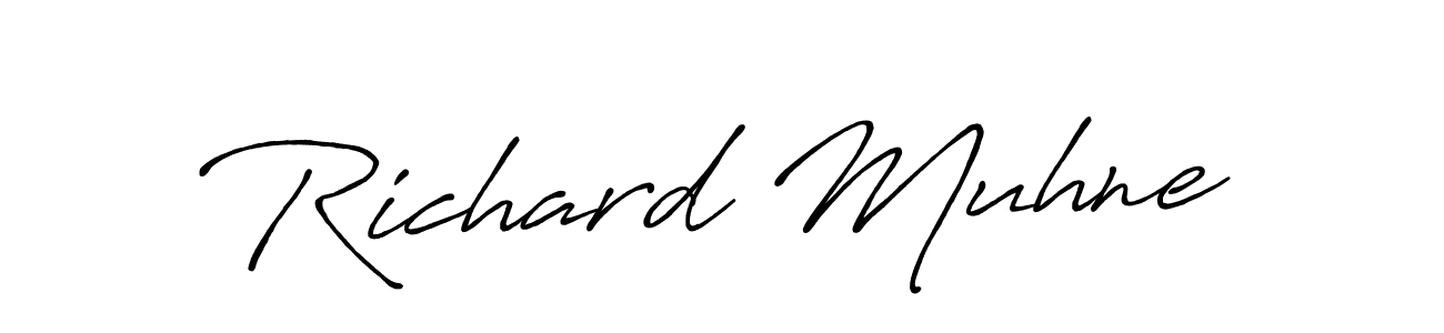 Make a beautiful signature design for name Richard Muhne. Use this online signature maker to create a handwritten signature for free. Richard Muhne signature style 7 images and pictures png