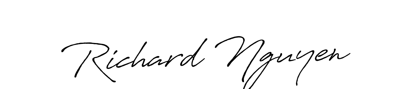 Antro_Vectra_Bolder is a professional signature style that is perfect for those who want to add a touch of class to their signature. It is also a great choice for those who want to make their signature more unique. Get Richard Nguyen name to fancy signature for free. Richard Nguyen signature style 7 images and pictures png