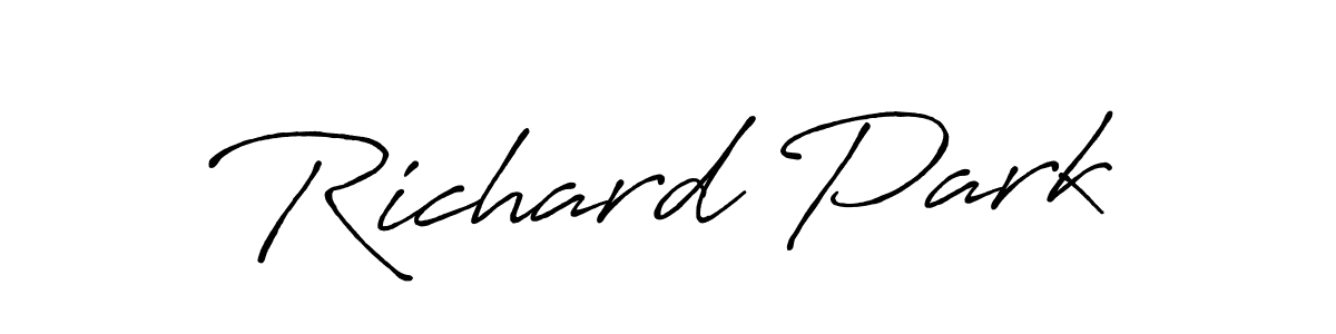 Also You can easily find your signature by using the search form. We will create Richard Park name handwritten signature images for you free of cost using Antro_Vectra_Bolder sign style. Richard Park signature style 7 images and pictures png