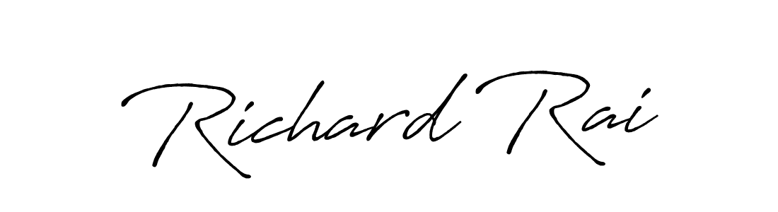 Similarly Antro_Vectra_Bolder is the best handwritten signature design. Signature creator online .You can use it as an online autograph creator for name Richard Rai. Richard Rai signature style 7 images and pictures png