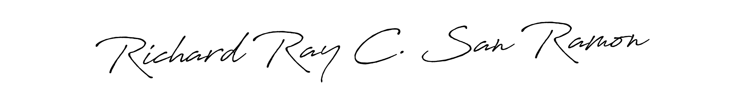 You can use this online signature creator to create a handwritten signature for the name Richard Ray C. San Ramon. This is the best online autograph maker. Richard Ray C. San Ramon signature style 7 images and pictures png