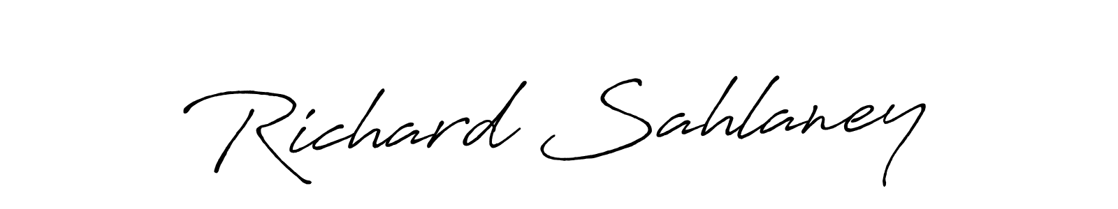 Use a signature maker to create a handwritten signature online. With this signature software, you can design (Antro_Vectra_Bolder) your own signature for name Richard Sahlaney. Richard Sahlaney signature style 7 images and pictures png