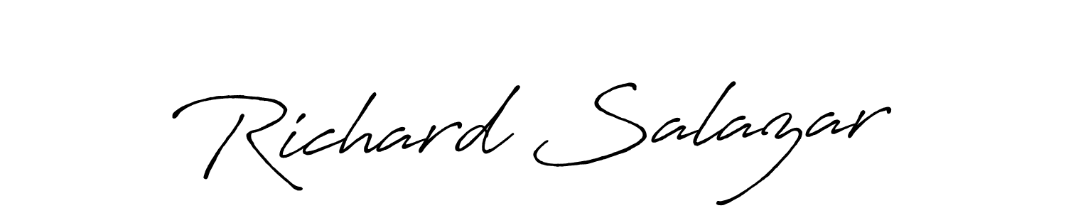 Also we have Richard Salazar name is the best signature style. Create professional handwritten signature collection using Antro_Vectra_Bolder autograph style. Richard Salazar signature style 7 images and pictures png