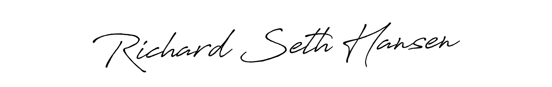 Similarly Antro_Vectra_Bolder is the best handwritten signature design. Signature creator online .You can use it as an online autograph creator for name Richard Seth Hansen. Richard Seth Hansen signature style 7 images and pictures png